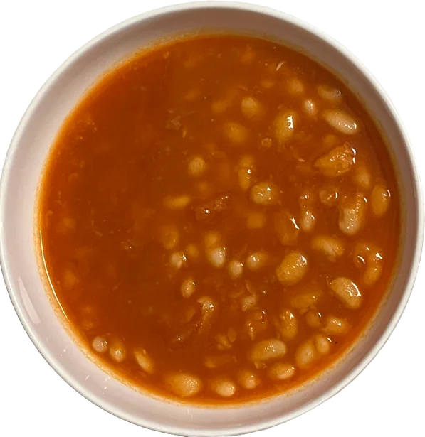 A bowl of Nakha Foods White Bean Stew